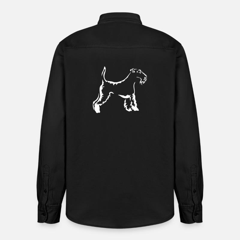 Fox Terrier « Édition Noire » - Chemise unisexe coupe décontractée bio Stanley/Stella - noir délavé