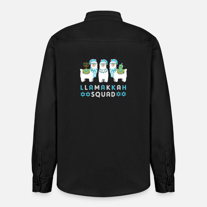 Hanoukka Hanoukka Hanoukka - Chemise unisexe coupe décontractée bio Stanley/Stella - noir délavé