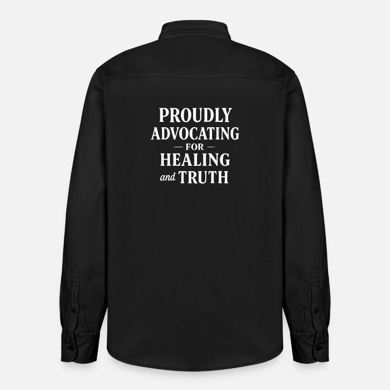 Forensic Nurse Practitioner Healing & Truth - Relaxed Fit Unisex Organic Hemd von Stanley/Stella - washed Black
