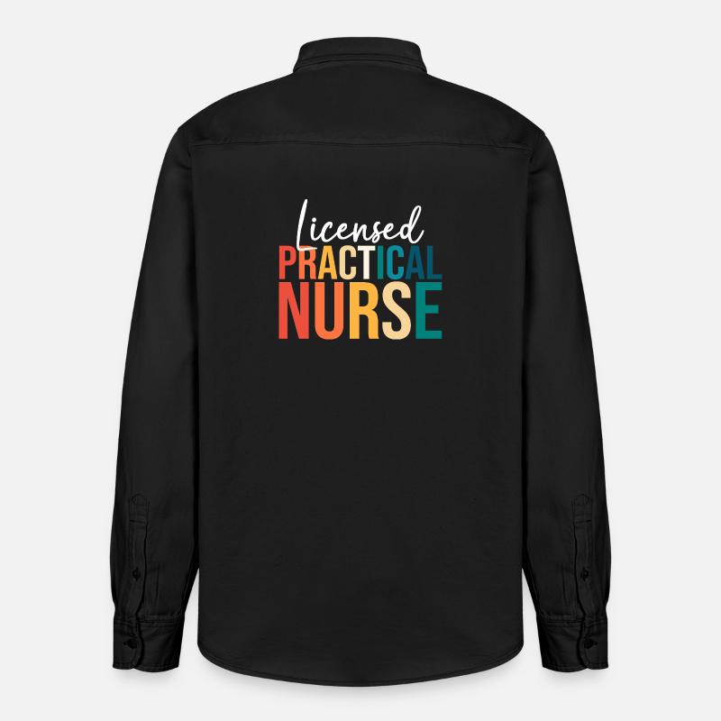 Krankenpfleger Krankenpflegerin Krankenschwester - Relaxed Fit Unisex Organic Hemd von Stanley/Stella - washed Black