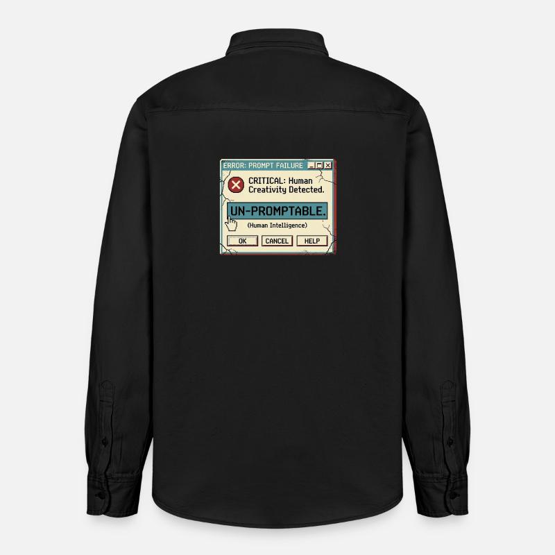 Non sollicité - Chemise unisexe coupe décontractée bio Stanley/Stella - noir délavé