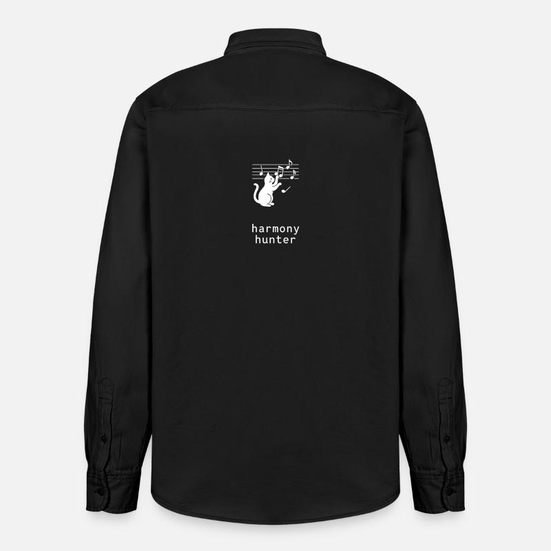 Arawara - Harmonie-Jäger - Relaxed Fit Unisex Organic Hemd von Stanley/Stella - washed Black