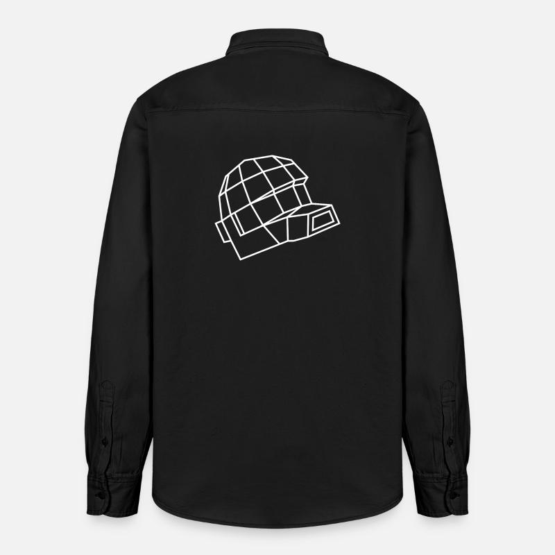 Daft Helm – Electro, Dance & Robot Style - Relaxed Fit Unisex Organic Hemd von Stanley/Stella - washed Black