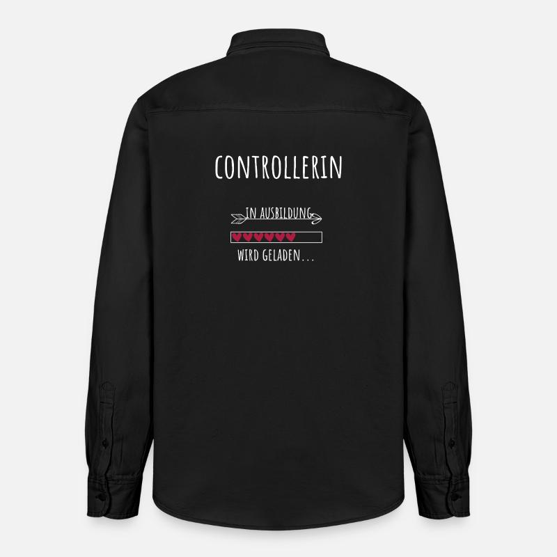 Controlling Studies Occupation Training Controller - Relaxed Fit Unisex Organic Shirt by Stanley/Stella - washed black