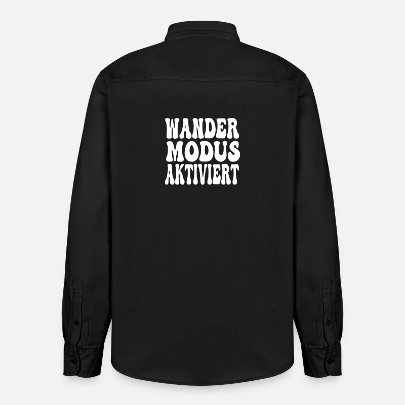 Conception activée par le mode Wander - Chemise unisexe coupe décontractée bio Stanley/Stella - noir délavé
