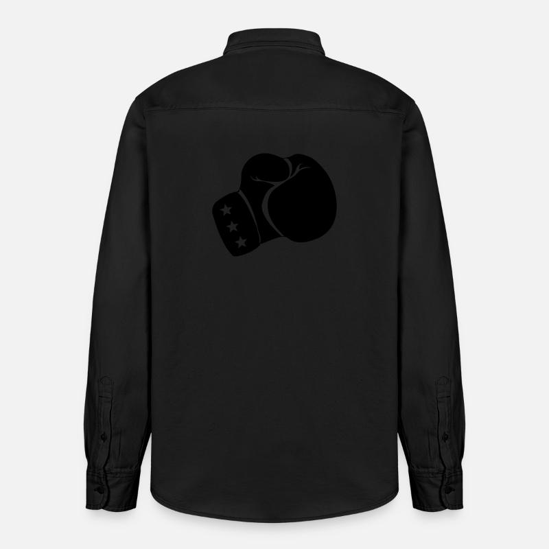 Boxe gant de boxe - Chemise unisexe coupe décontractée bio Stanley/Stella - noir délavé