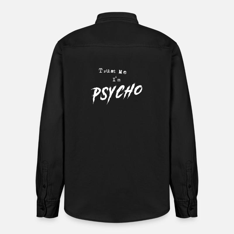 Psycho - Relaxed Fit Unisex Organic Hemd von Stanley/Stella - washed Black