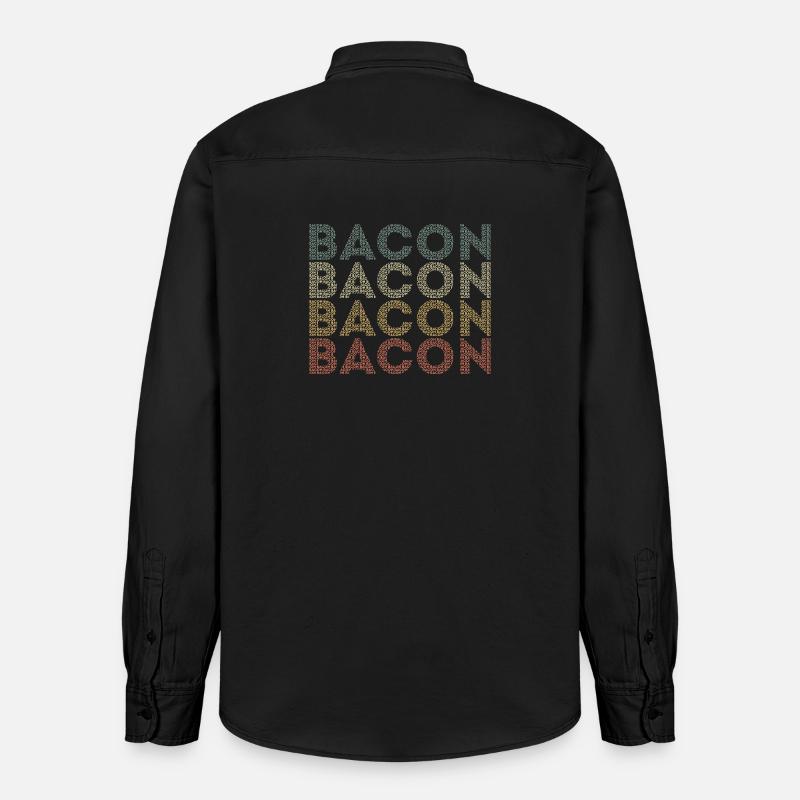 bacon - Relaxed Fit Unisex Organic Shirt by Stanley/Stella - washed black