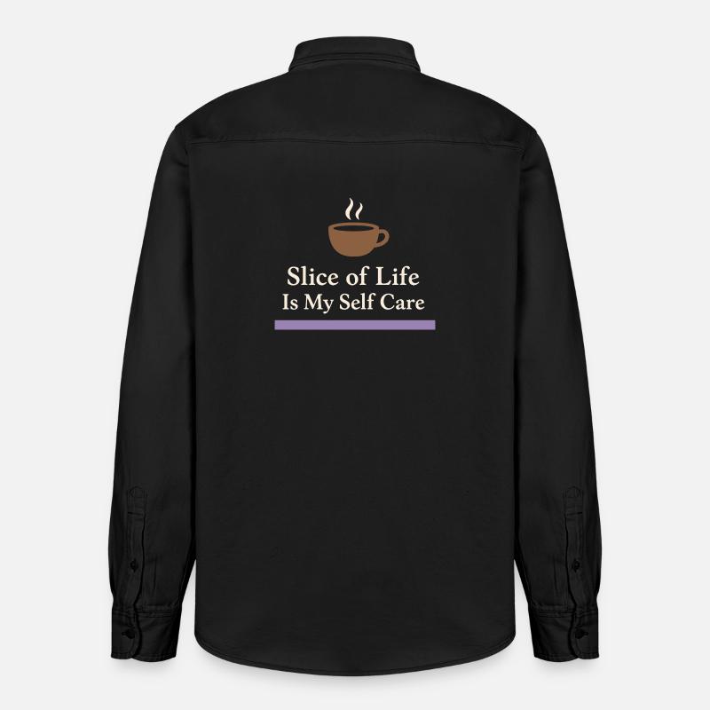 Introverti d’anime Weeb canapé - Chemise unisexe coupe décontractée bio Stanley/Stella - noir délavé