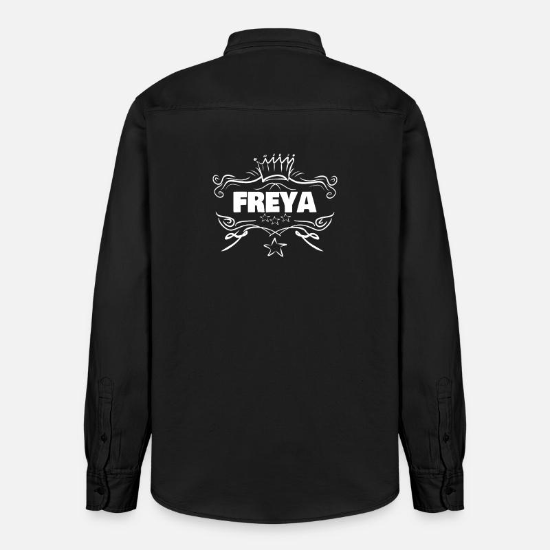 Freya - Chemise unisexe coupe décontractée bio Stanley/Stella - noir délavé