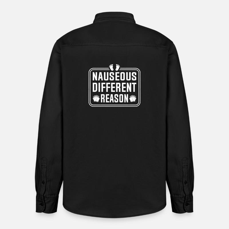 Nauseous Different Reason - Relaxed Fit Unisex Organic Hemd von Stanley/Stella - washed Black