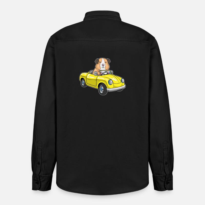 Voiture cochon d’Inde - Chemise unisexe coupe décontractée bio Stanley/Stella - noir délavé
