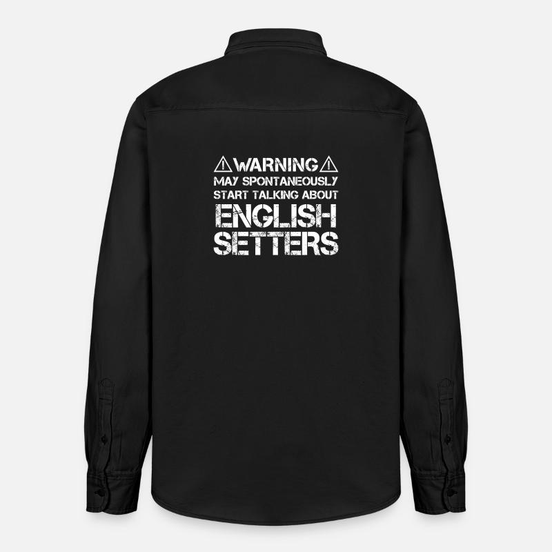 Setter anglais - Chemise unisexe coupe décontractée bio Stanley/Stella - noir délavé