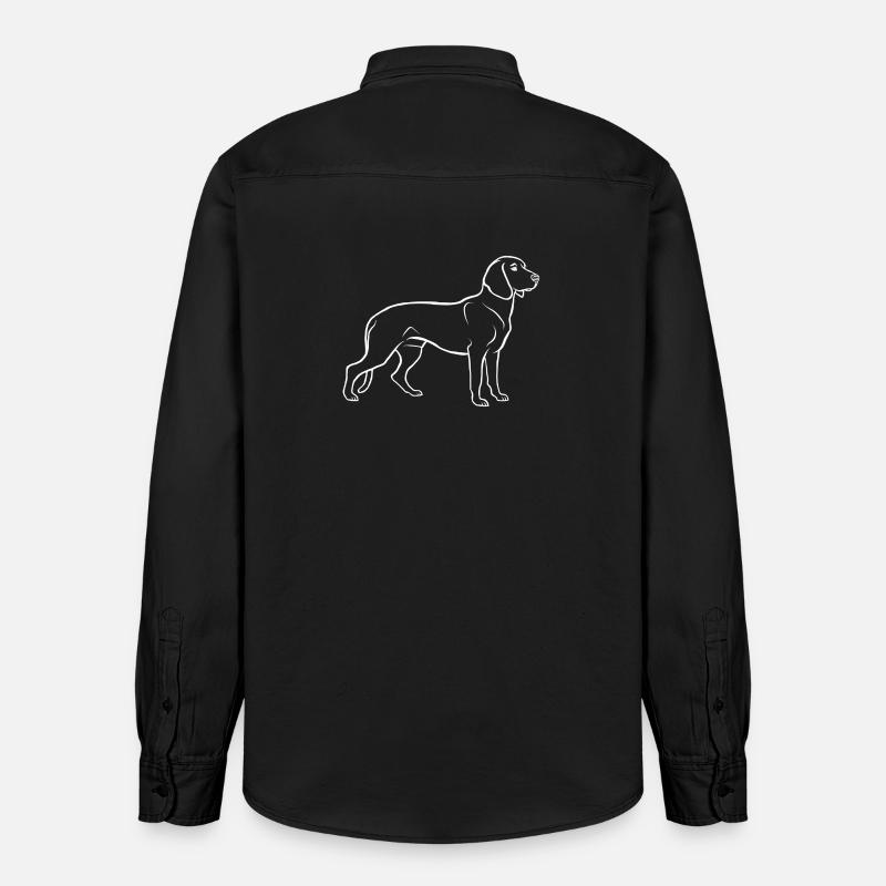 Chien de soudage hanovrien - Chemise unisexe coupe décontractée bio Stanley/Stella - noir délavé