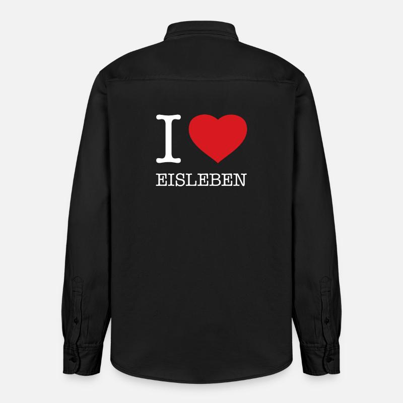 J’ADORE EISLEBEN - Chemise unisexe coupe décontractée bio Stanley/Stella - noir délavé