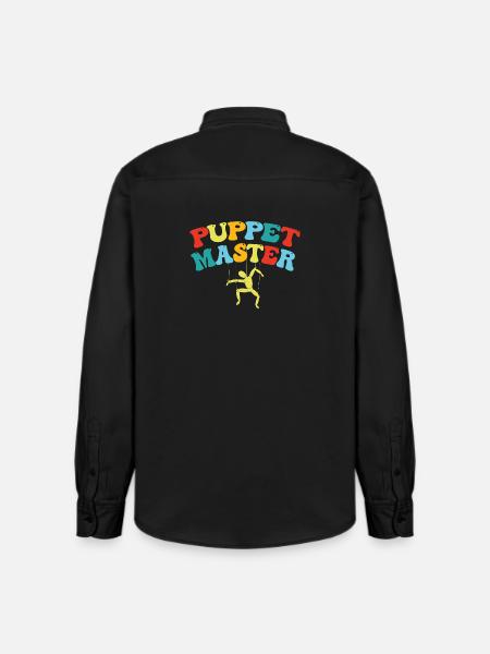 Puppet Master Swing Art - Relaxed Fit Unisex Organic Shirt by Stanley/Stella - washed black