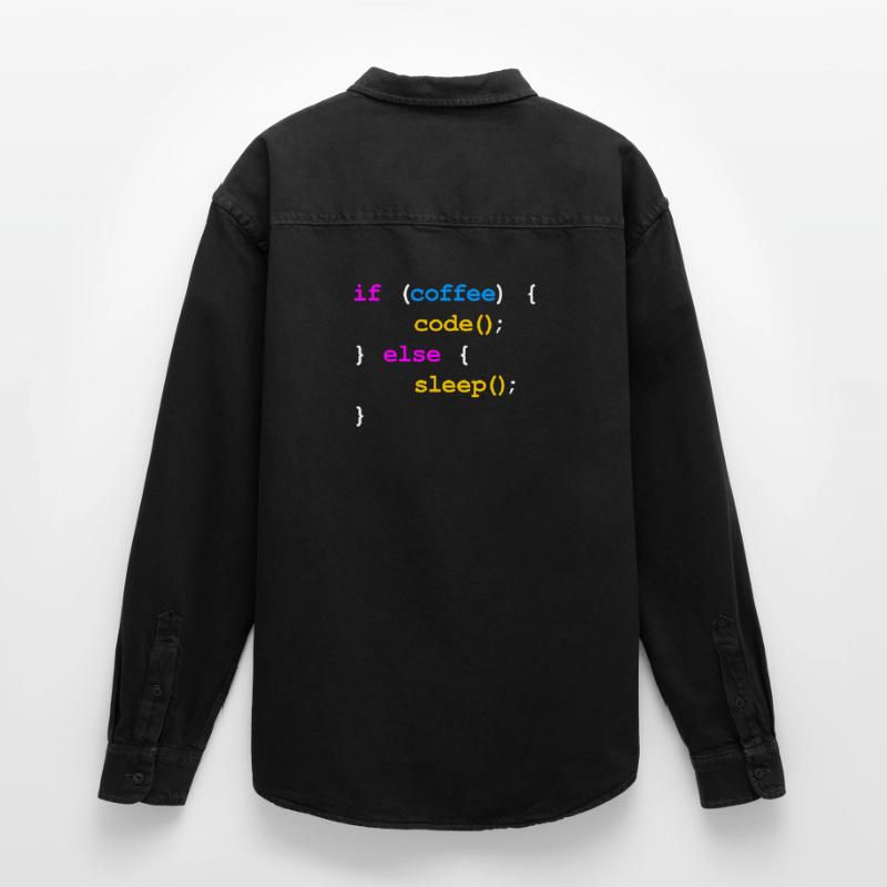 No Coffee No Code Programmer Computer Scientist Relaxed Fit Unisex Organic Shirt by Stanley/Stella