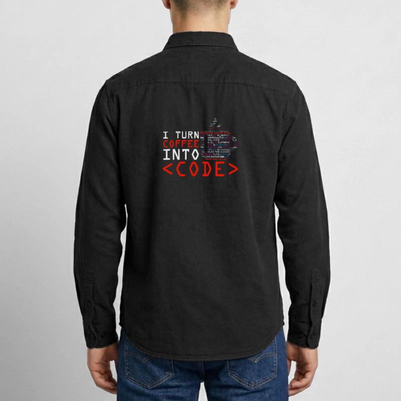 Programmers generate code from coffee Relaxed Fit Unisex Organic Shirt by Stanley/Stella