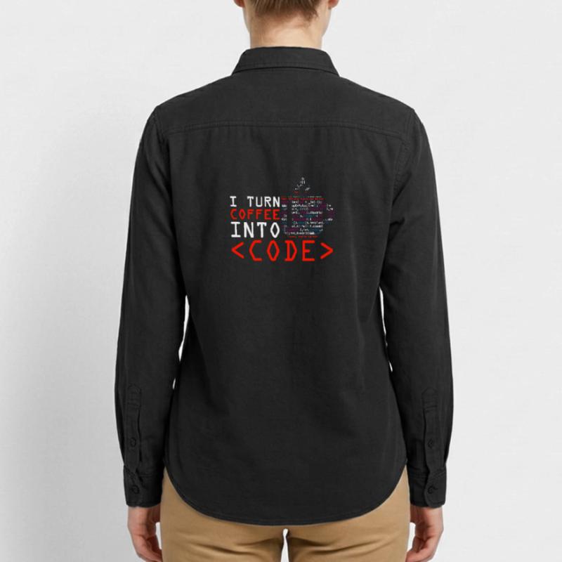 Programmers generate code from coffee Relaxed Fit Unisex Organic Shirt by Stanley/Stella