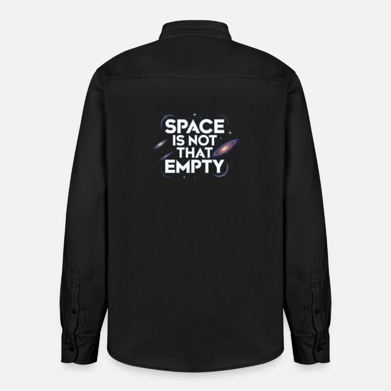 Astronom Galaxy Outerspace Universe Astronomie - Relaxed Fit Unisex Organic Hemd von Stanley/Stella - washed Black