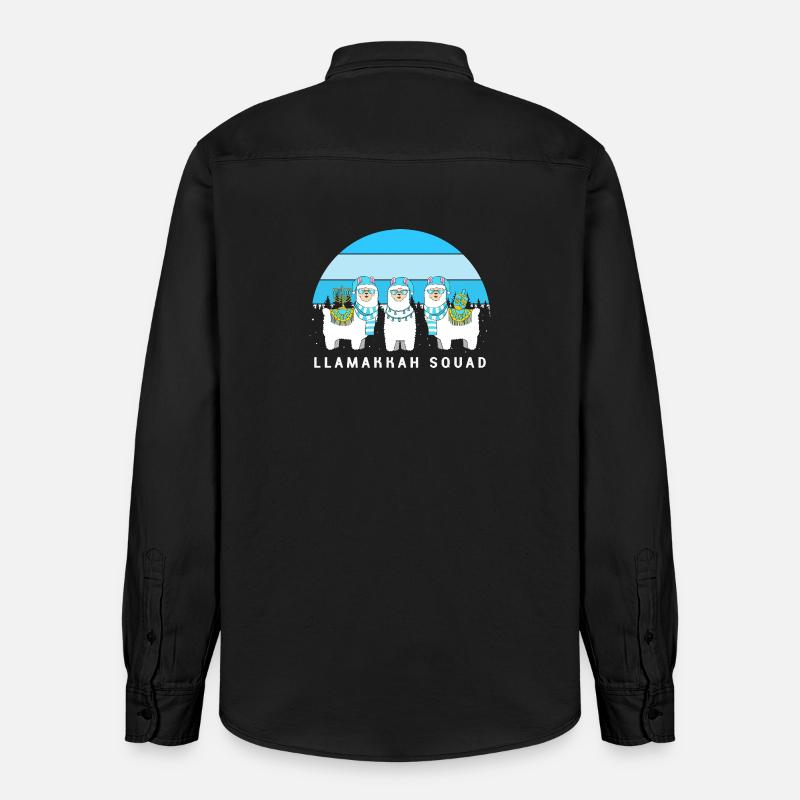 Hanoukka Hanoukka Hanoucca - Chemise unisexe coupe décontractée bio Stanley/Stella - noir délavé