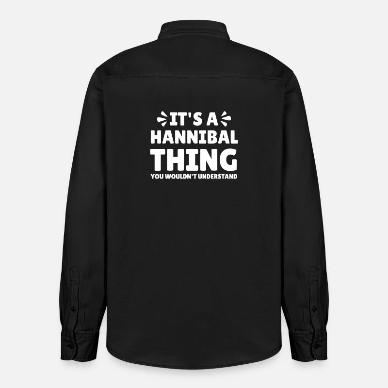 La chose des Amants d’Hannibal que tu ne comprendrais pas - Chemise unisexe coupe décontractée bio Stanley/Stella - noir délavé