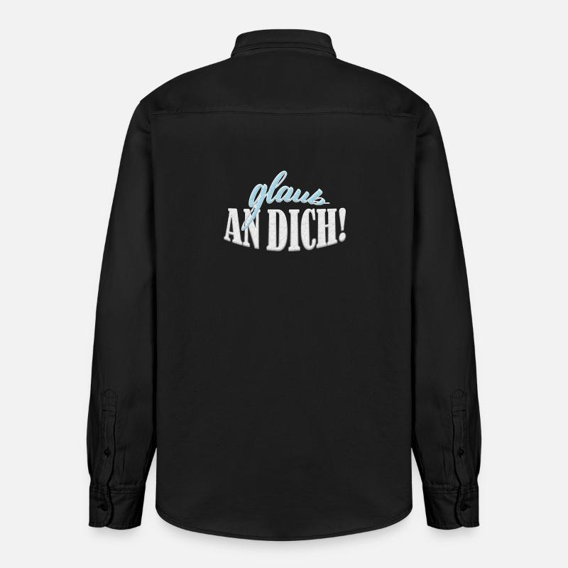 Glaub an dich! Premium Design - Relaxed Fit Unisex Organic Hemd von Stanley/Stella - washed Black