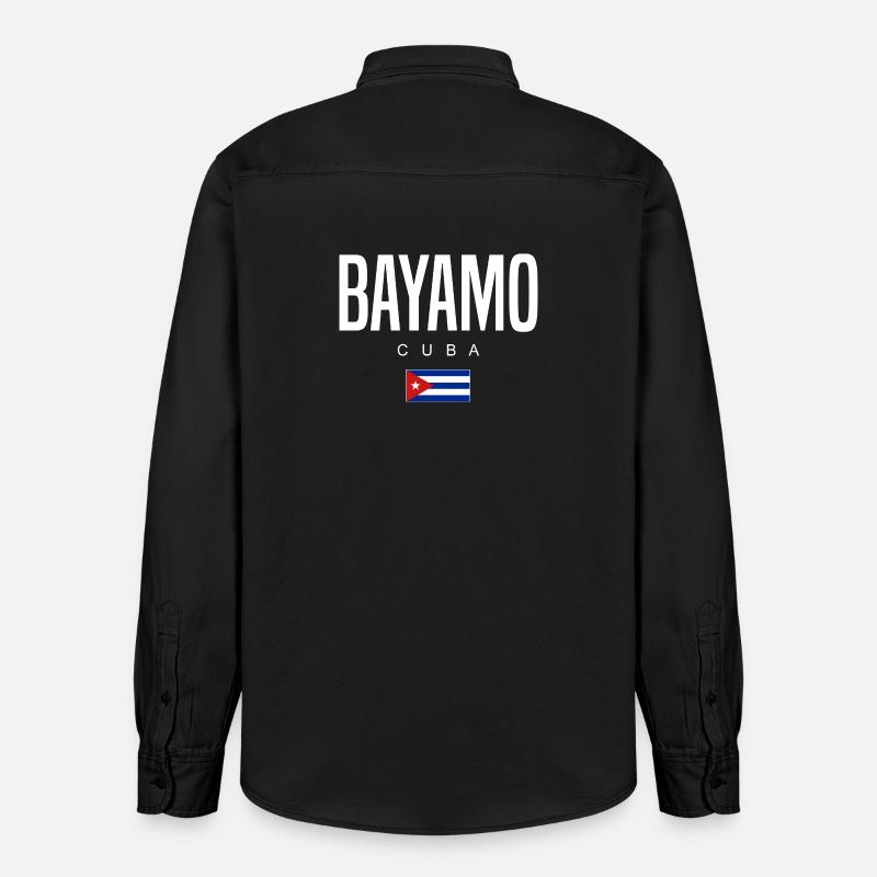 Bayamo Cuba Cubains - Chemise unisexe coupe décontractée bio Stanley/Stella - noir délavé