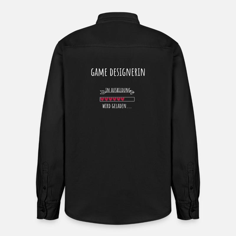 Game Design Studium Beruf Game Designerin - Relaxed Fit Unisex Organic Hemd von Stanley/Stella - washed Black