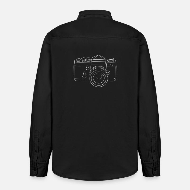 Caméra - Chemise unisexe coupe décontractée bio Stanley/Stella - noir délavé