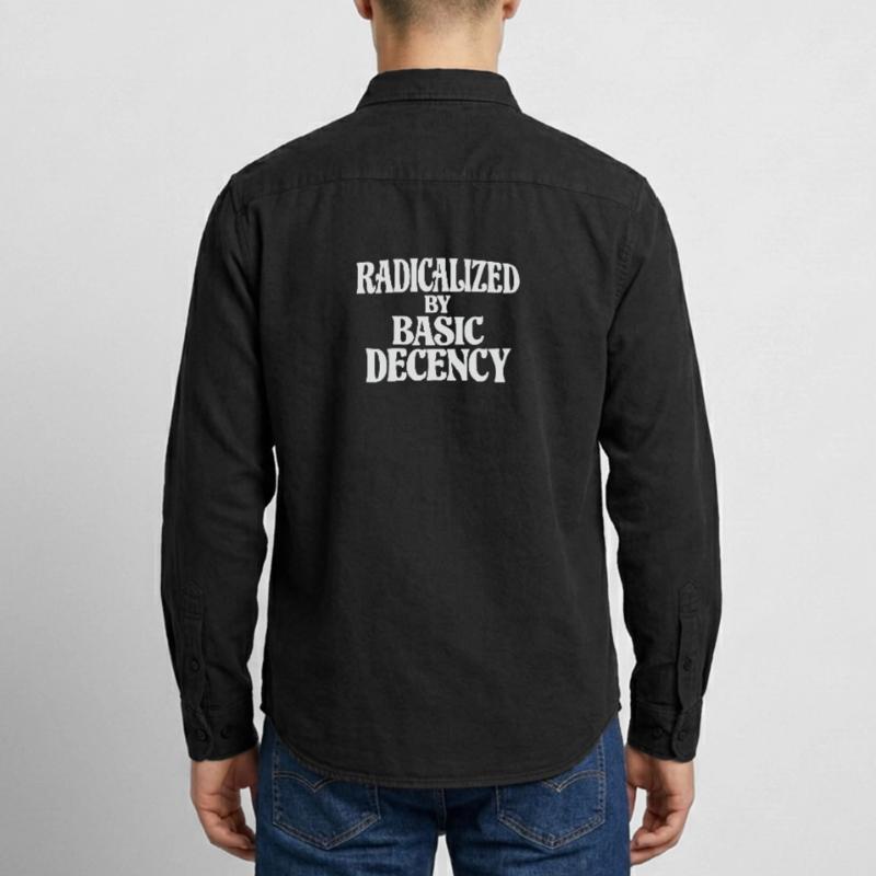 Radicalized by Basic Decency Relaxed Fit Unisex Organic Shirt by Stanley/Stella