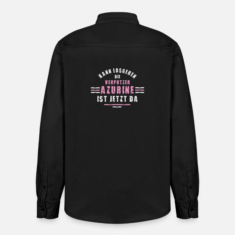 Plasterer Trainee Training Apprenticeship Plasterer - Relaxed Fit Unisex Organic Shirt by Stanley/Stella - washed black