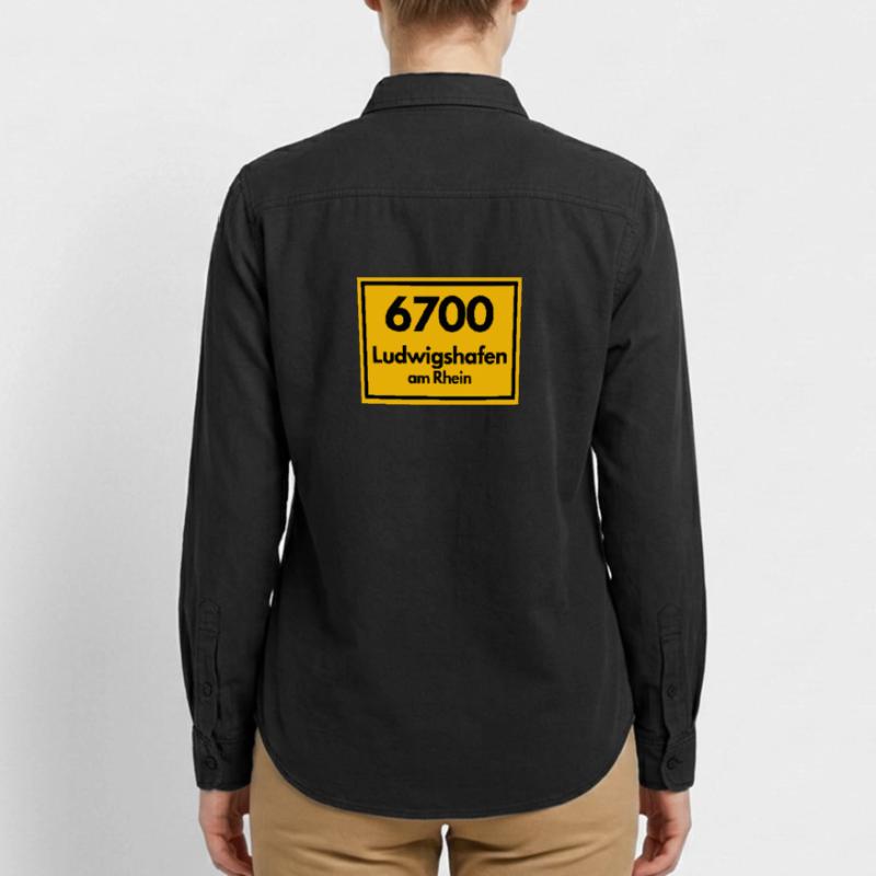 OLD POSTCODE POSTCODE RETRO 6700 LUDWIGSHAFEN Relaxed Fit Unisex Organic Shirt by Stanley/Stella