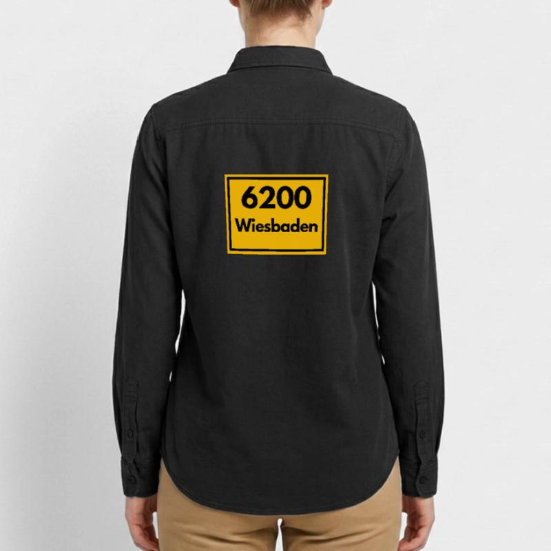 OLD POSTCODE POSTCODE RETRO 6200 WIESBADEN Relaxed Fit Unisex Organic Shirt by Stanley/Stella