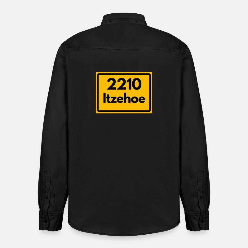 OLD POSTCODE RETRO 2210 ITZHOE – FANS - Relaxed Fit Unisex Organic Shirt by Stanley/Stella - washed black