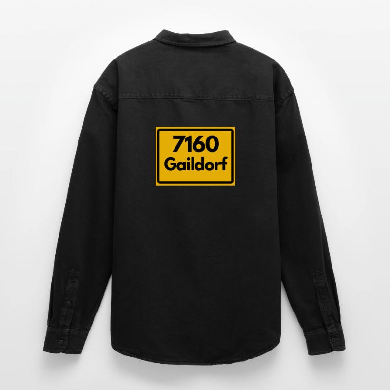 OLD POSTCODE POSTCODE RETRO 7160 GAILDORF HEIMAT Relaxed Fit Unisex Organic Shirt by Stanley/Stella