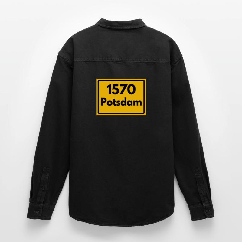 OLD POSTCODE POSTCODE RETRO 1570 POTSDAM HEIMAT Relaxed Fit Unisex Organic Shirt by Stanley/Stella