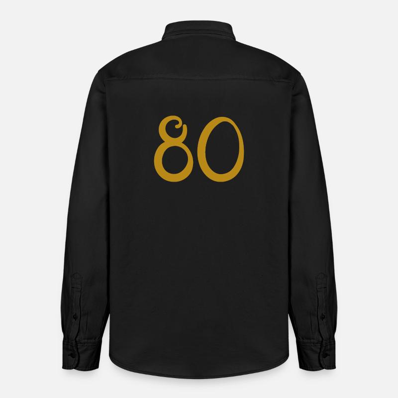 80 - Chemise unisexe coupe décontractée bio Stanley/Stella - noir délavé
