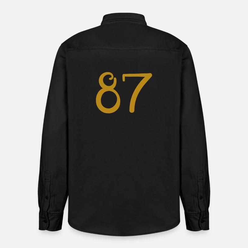 87 - Chemise unisexe coupe décontractée bio Stanley/Stella - noir délavé