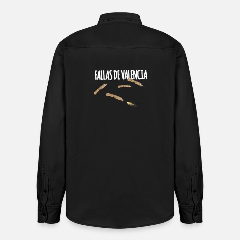 Fallas De Valencia Trueno - Relaxed Fit Unisex Organic Hemd von Stanley/Stella - washed Black