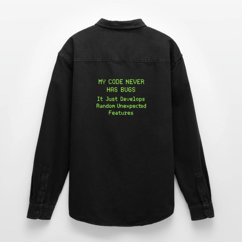 My code never has bugs, it just develops randomly Relaxed Fit Unisex Organic Shirt by Stanley/Stella