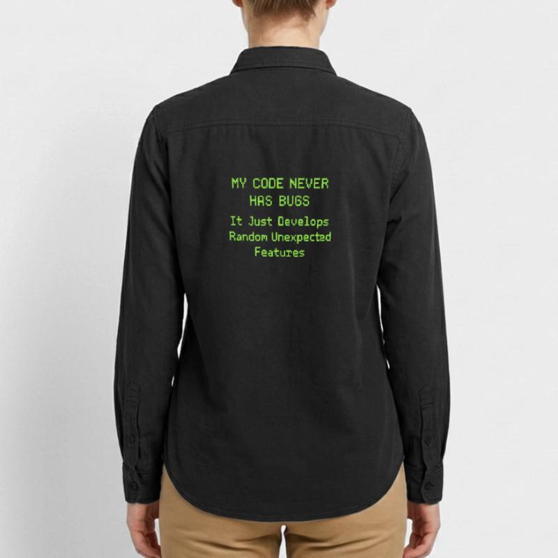 My code never has bugs, it just develops randomly Relaxed Fit Unisex Organic Shirt by Stanley/Stella