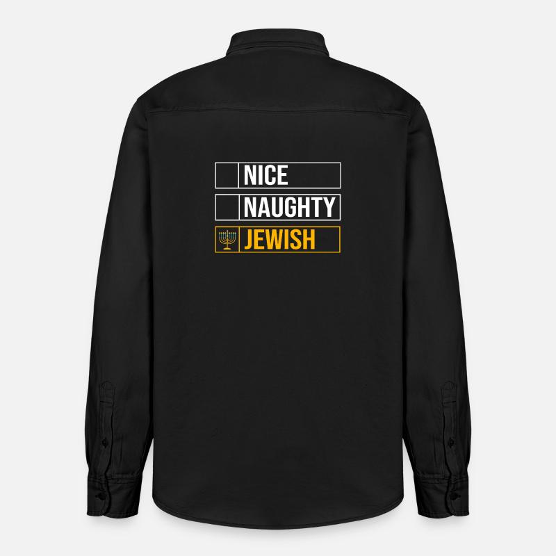 Hanoukka Hanoukka Hanoukka - Chemise unisexe coupe décontractée bio Stanley/Stella - noir délavé