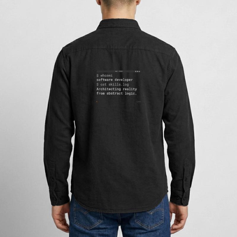 Software Developer Coding Terminal Shirt Relaxed Fit Unisex Organic Hemd von Stanley/Stella