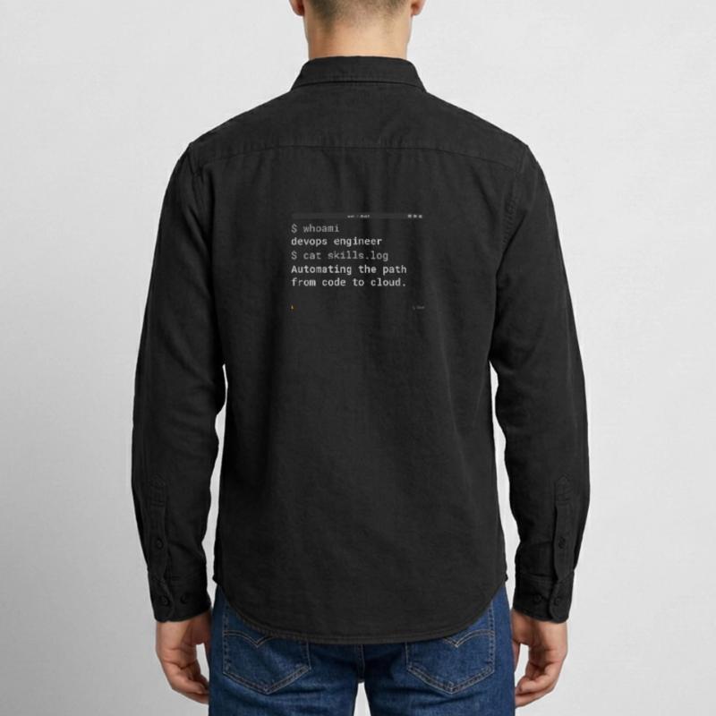 DevOps Engineer Terminal - IT Design Relaxed Fit Unisex Organic Shirt by Stanley/Stella