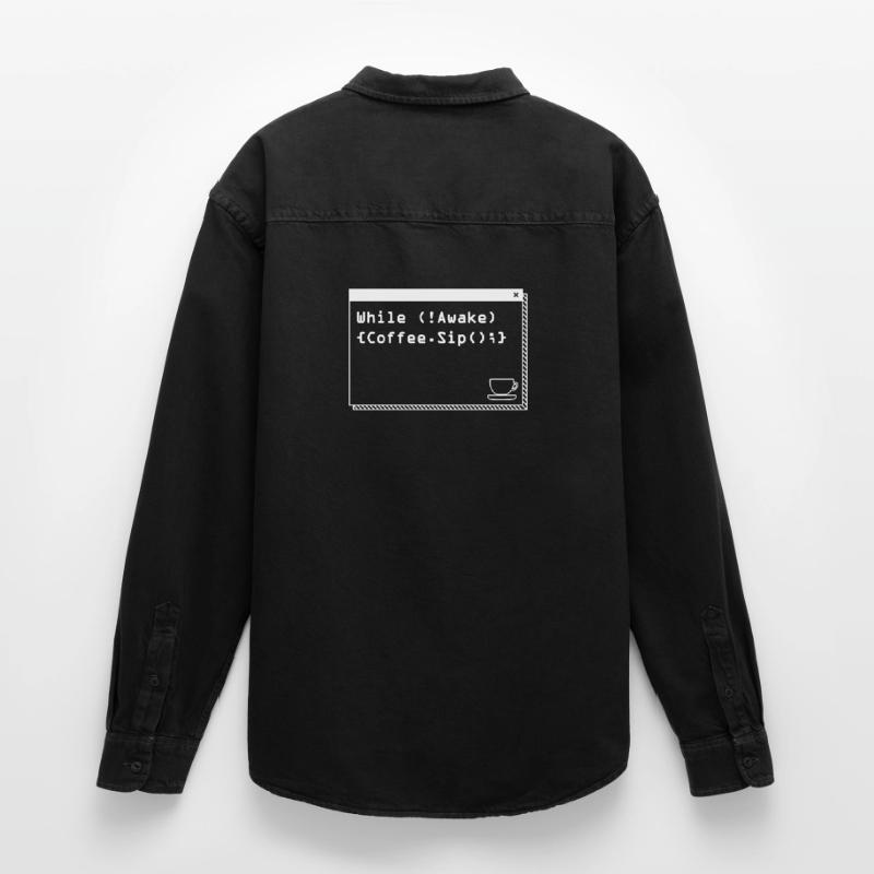Programmers generate code from coffee Relaxed Fit Unisex Organic Shirt by Stanley/Stella