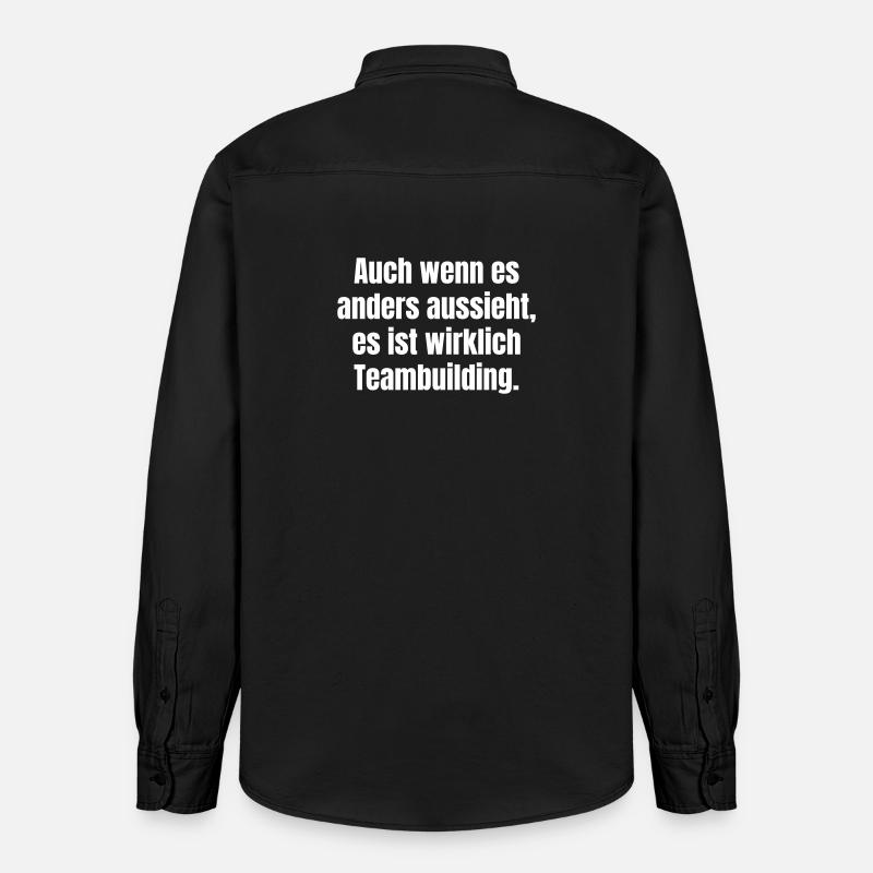 Malgré les apparences : Diction de cohésion d’équipe - Chemise unisexe coupe décontractée bio Stanley/Stella - noir délavé