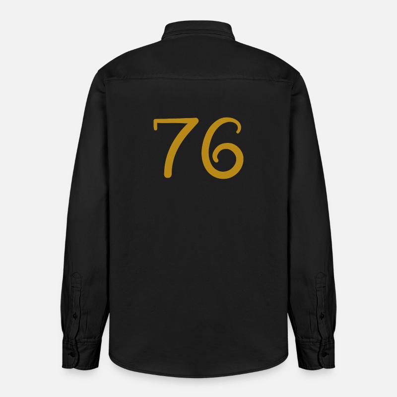 76 - Chemise unisexe coupe décontractée bio Stanley/Stella - noir délavé