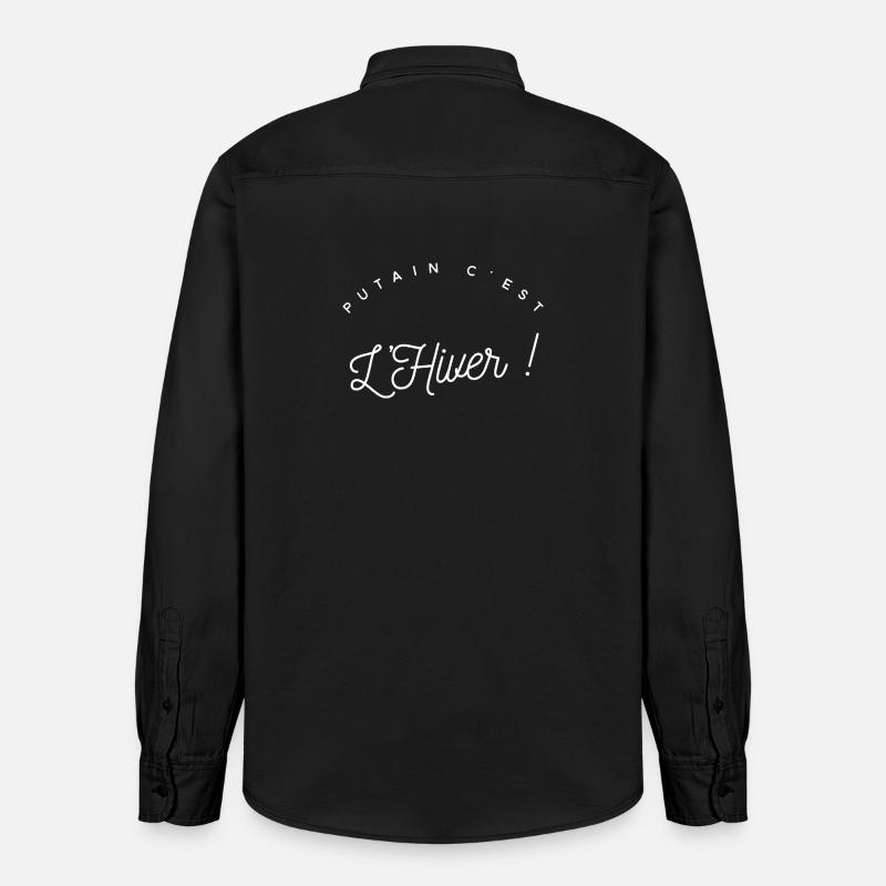 Nervenkitzel einer Wintersaison - Relaxed Fit Unisex Organic Hemd von Stanley/Stella - washed Black