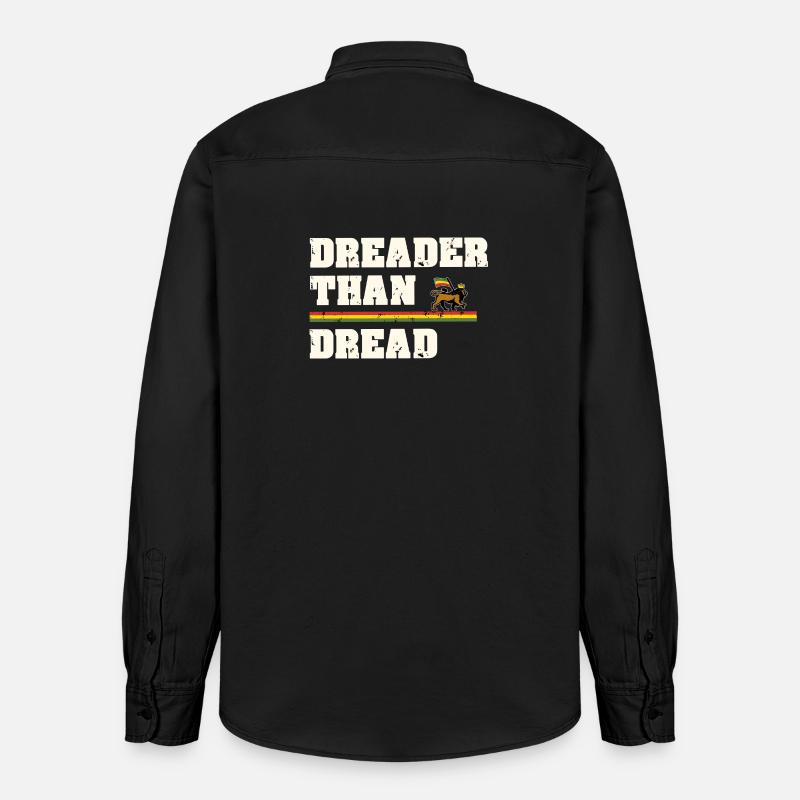 Dreader Than Dread - Relaxed Fit Unisex Organic Hemd von Stanley/Stella - washed Black